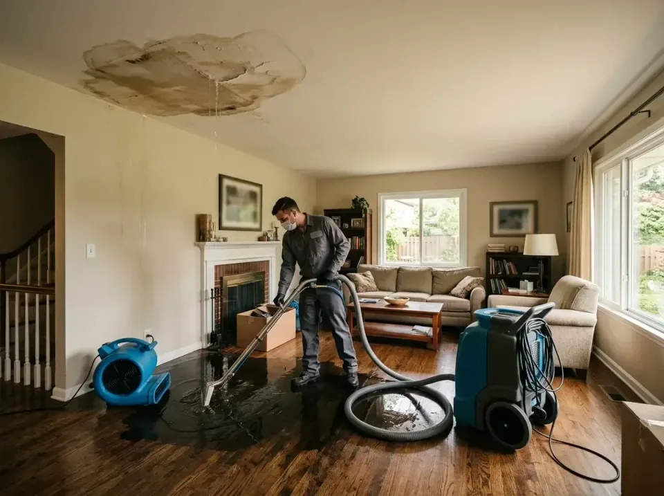 attic-pipe-burst-ceiling-drip-008 — frequently asked questions, Water Damage Restoration & Carpet Care in Bethany, MO